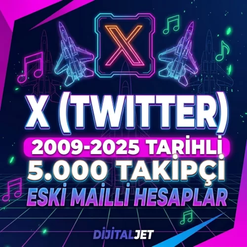 2009-2025-5.000 Takipçi-Mail-Twitter Hesap